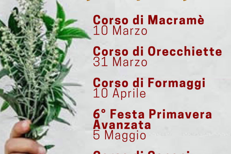 Calendario delle prossime attività 2019